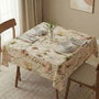 Hermia Mantel Asr-tblclt25 -49 140 x 140 cm de Algodón y Poliéster, Tacto Suave y Duradero para Mesa de Comedor